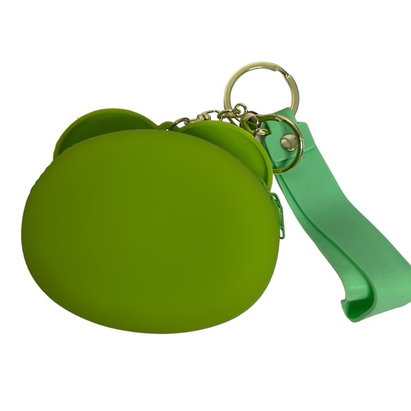 Sanrio Keroppi Coin Pouch Silicone Keychain - Picture 3 of 8